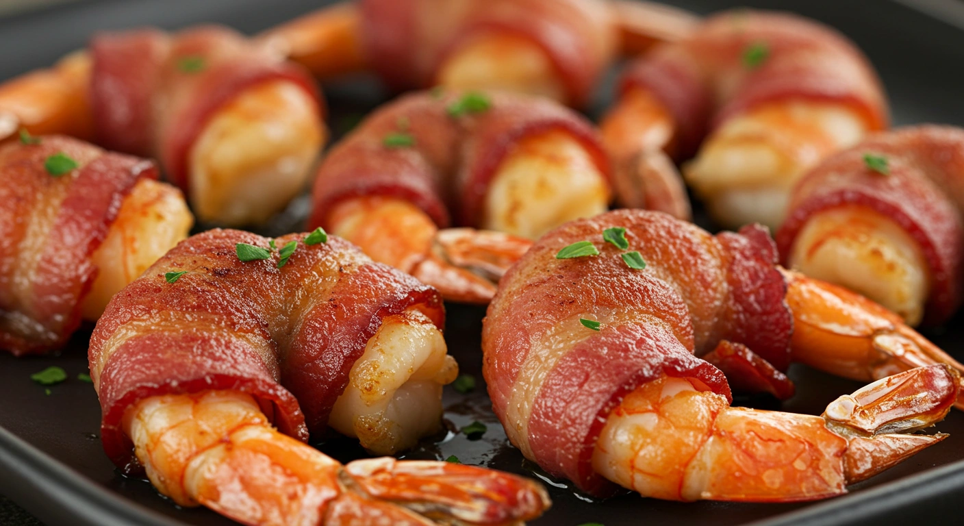 Crispy Bacon Wrapped Shrimp - tertiary view